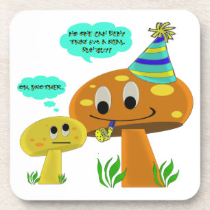 Dessous-de-verre Une vraie bande dessinée de champignon