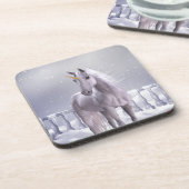 Dessous-de-verre Unicorne dans la neige (Côté gauche)