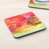 Dessous-de-verre Unicorne dans le désert peint (Côté gauche)