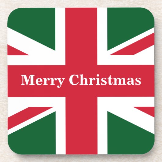 Dessous-de-verre Union Jack de Noël (Devant)