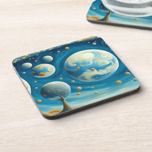 Dessous-de-verre Univers parallèles (Côté gauche)