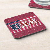 Dessous-de-verre USA Beverage Coaster (Côté gauche)