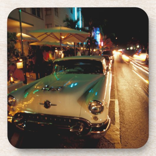 Dessous-de-verre USA, FL, Miami, South Beach la nuit.2 (Devant)