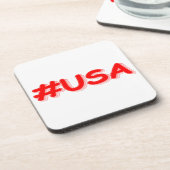 Dessous-de-verre "#USA" Joli design. Commandez dès maintenant (Côté gauche)
