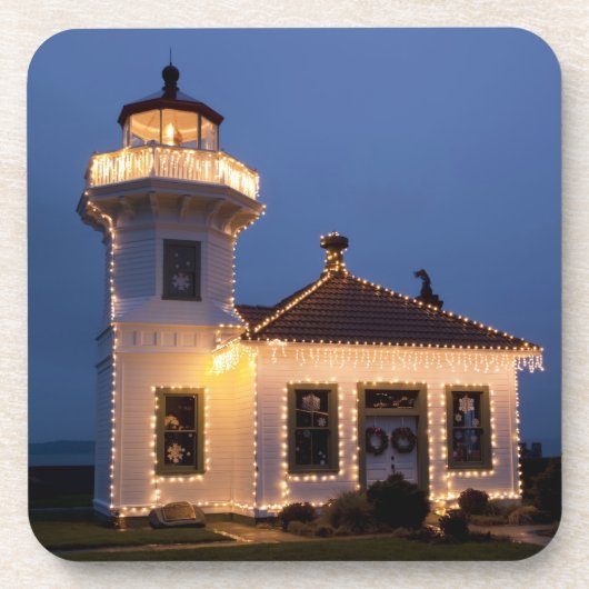 Dessous-de-verre USA, Washington, Mukilteo. Phare de Mukilteo (Devant)