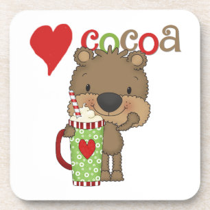 Dessous-de-verre Vacances d'amour de cacao d'ours