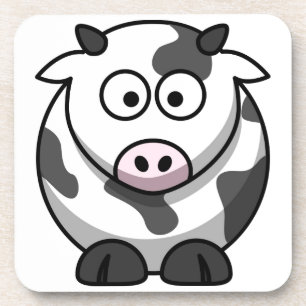 Dessous-de-verre vache à MOO de bande dessinée