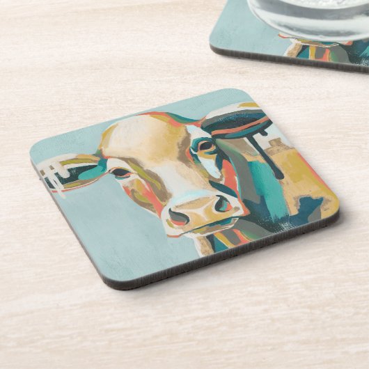 Dessous-de-verre Vache colorée (Côté gauche)