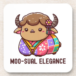 Dessous-de-verre Vache en élégance en Highland