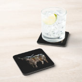 Dessous-de-verre Vache Highland Avec Image De Vaches Inversées, (Côté Droit)