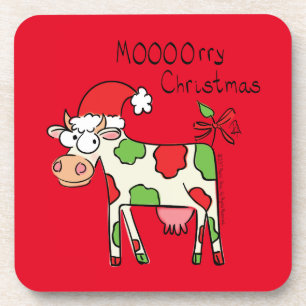 Dessous-de-verre Vache Noël mignon Enfants