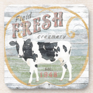 Dessous-de-verre Vache vintage de crème fraîche