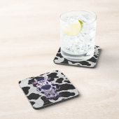 Dessous-de-verre Vache Wild Me Noir et Blanc (Côté Droit)