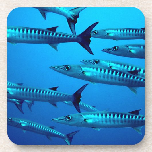 Dessous-de-verre vague tropicale de l'eau d'océan de mer profonde (Devant)