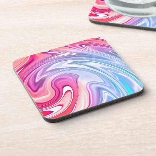 Dessous-de-verre Vagues de couleur marbre (Côté gauche)