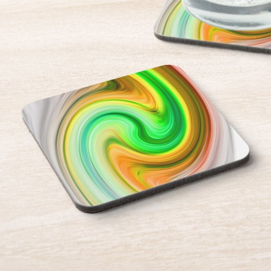 Dessous-de-verre Vagues de couleur marbre (Côté gauche)