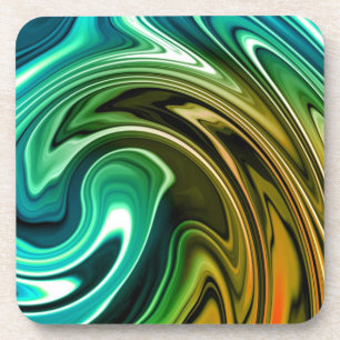 Dessous-de-verre Vagues de couleur marbre
