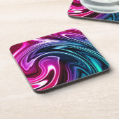 Dessous-de-verre Vagues de couleur marbre (Côté gauche)