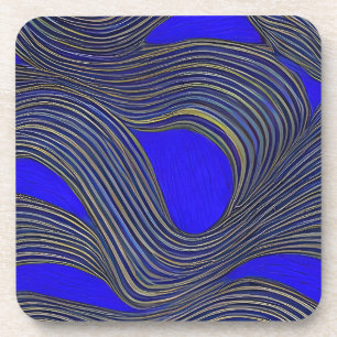 Dessous-de-verre Vagues fracturées du paysage marin Abstrait 18