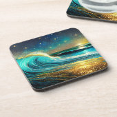 Dessous-de-verre Vagues océaniques clignantes (Côté gauche)