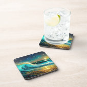 Dessous-de-verre Vagues océaniques clignantes (Côté Droit)