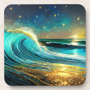 Dessous-de-verre Vagues océaniques clignantes