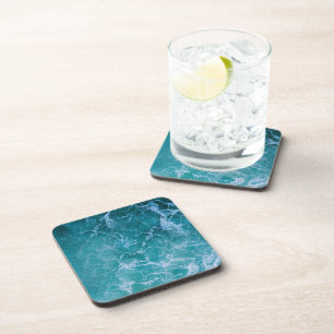 Dessous-de-verre Vagues profondes de l'océan bleu