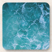 Dessous-de-verre Vagues profondes de l'océan bleu (Devant)