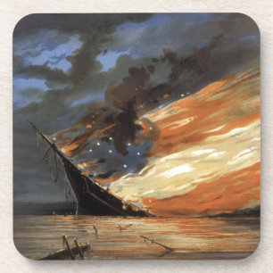 Dessous-de-verre Vaisseau amiral de la guerre civile rebelle sur le