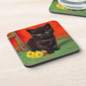 Dessous-de-verre Van Gogh Style Chat noir (Côté gauche)