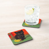 Dessous-de-verre Van Gogh Style Chat noir (Côté Droit)