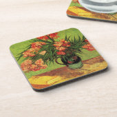 Dessous-de-verre Vase avec Oleanders et livres par Vincent van Gogh (Côté gauche)