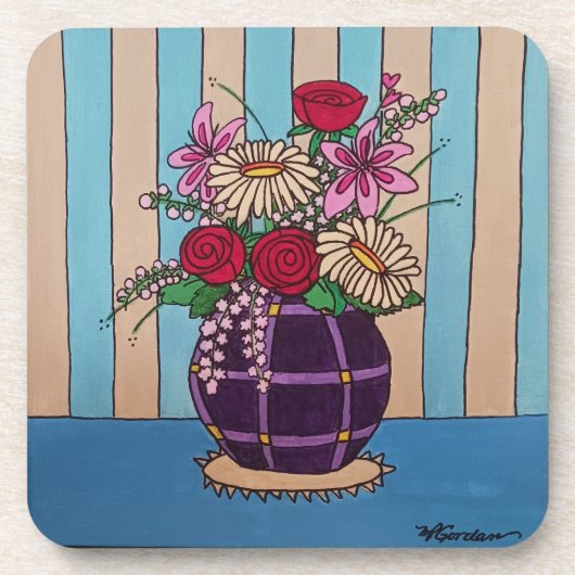 Dessous-de-verre Vase pourpre (Devant)