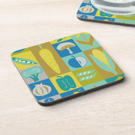 Dessous-de-verre Veggie Blocks II (Côté gauche)