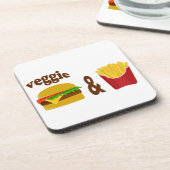 Dessous-de-verre Veggie Burger et Fries (Côté gauche)