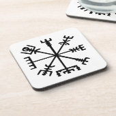 Dessous-de-verre Vegvísir (Viking Compass) (Côté gauche)