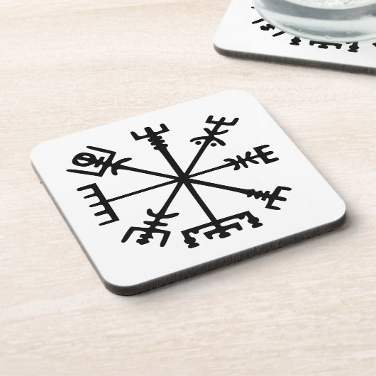 Dessous-de-verre Vegvísir (Viking Compass) (Côté gauche)
