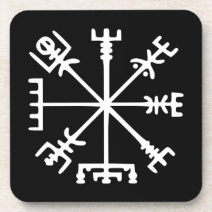 Dessous-de-verre Vegvísir (Viking Compass)
