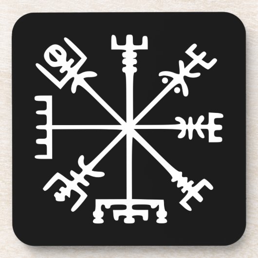 Dessous-de-verre Vegvísir (Viking Compass) (Devant)