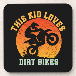 Dessous-de-verre Vélo tout terrain drôle pour enfants