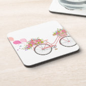 Dessous-de-verre Vélo Whimsical Rose (Côté gauche)