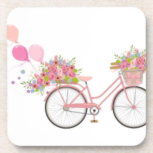 Dessous-de-verre Vélo Whimsical Rose
