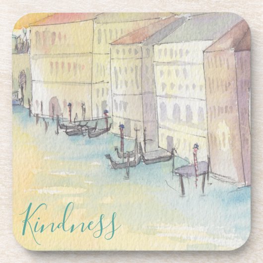 Dessous de verre "Venice Watercolor Sketch" (Devant)