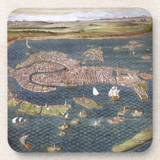 Dessous-de-verre VENISE : CARTE, XVIème siècle (Devant)