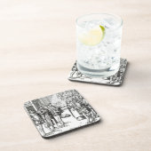 Dessous-de-verre Vente par le crieur public, après une gravure sur (Côté Droit)