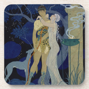 Dessous-de-verre Vénus et Adonis (litho de couleur)