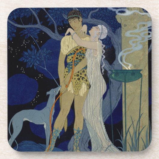 Dessous-de-verre Vénus et Adonis (litho de couleur) (Devant)