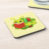 Dessous-de-verre Ver de bibliothèque (Côté gauche)