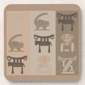 Dessous-de-verre véritable tribu africaine (Devant)