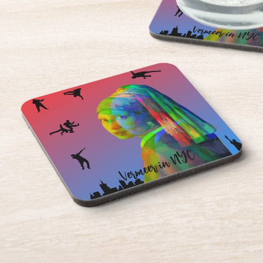 Dessous-de-verre Vermeer dans NYC (Côté gauche)